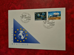 Lettre LUXEMBOURG FDC EUROPA EUROPE SPATIALE 1991 - Lettres & Documents