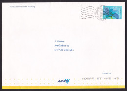 Netherlands: Cover, 1 Cinderella Stamp, Postage Paid TPG Post, Lily Flower, Sent By ANWB (traces Of Use) - Storia Postale