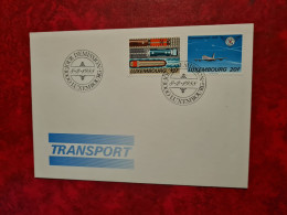 Lettre LUXEMBOURG FDC 1988 TRANSPORT EUROCONTROL CPNFERENCE DES MINISTRES DES TRANSPORTS - Briefe U. Dokumente