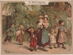 "Le Petit Journal". Chromo 13,5 X 18 Cm. RETOUR DE L'ECOLE - Andere & Zonder Classificatie