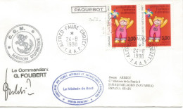 ANTARTIDA ANTARCTIC FRANCIA PAQUEBOT MARION DUFRESNE 1998 ALFRED FAURE VUELO HELICOPTERO - Expéditions Antarctiques