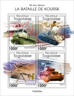 2024-01 - TOGO- BATTLE OF KURSK 80TH                 4V  MNH** - Guerre Mondiale (Première)