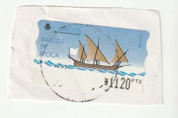 Espagne Spain España - Etiquetas Franqueo / ATM - Ancient Ships (Jabeque Tajo) - Mi AT19, Yt D18 - 1998 - Machine Labels [ATM]