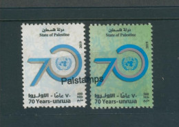 Palestine 455, Palestinian Authority, 2019, UNRWA 70 Years,  2 Stamps, MNH - Palestine