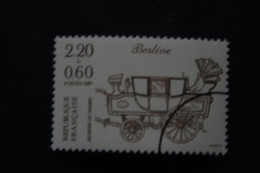 4-1054 Berline  Rare  Timbre Presse Specimen Press Diligence Paris Lyon Post Postale Voiture à Cheval Des Postes France - Stage-Coaches