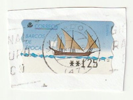 Espagne Spain España - Etiquetas Franqueo / ATM - Ancient Ships (Jabeque Tajo) - Mi AT19, Yt D18 -1998 - Machine Labels [ATM]