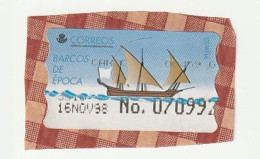 Espagne Spain España - Etiquetas Franqueo / ATM - Ancient Ships (Jabeque Tajo) - Mi AT19, Yt D18 - 1998 - Viñetas De Franqueo [ATM]