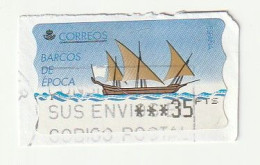 Espagne Spain España - Etiquetas Franqueo / ATM - Ancient Ships (Jabeque Tajo) - Mi AT19, Yt D18 - 1998 - Machine Labels [ATM]