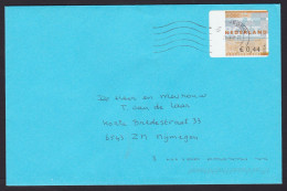 Netherlands: Cover, 2008, ATM Machine Label TNT Post, 0.44 Rate, Rare Real Use (traces Of Use) - Covers & Documents