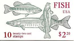 UNITED STATES (USA), 1986, Booklet 154, Fish, Mi 114 - 2. 1941-80