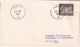 LETTER 1968 TABY - Storia Postale