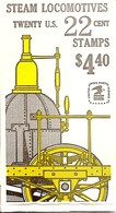 UNITED STATES (USA), 1987, Booklet 163, Locomotives, Mi 117 - 1941-80