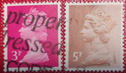 GRAN BRETAGNA 1980 QUEEN ELISABETH 3p-5p - Used Stamps