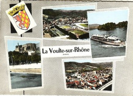 La Voulte Sur Rhône 4 Vues Et Blason ; Timbrée De St Laurent Du Pape En 1974 ( Bateau Promenade , Ferry ? - La Voulte-sur-Rhône