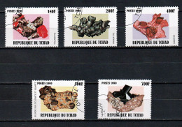 Tchad YT 1167 à 1171 " Roches Et Minéraux " - Tschad (1960-...)