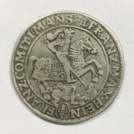 Germania Germany 1/3 Thaler 1672 Mansfeld St. George Dragon  E.1365 - Taler Et Doppeltaler