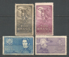 BRASIL YVERT NUM. 291/294 SERIE COMPLETA NUEVA SIN GOMA - Nuevos