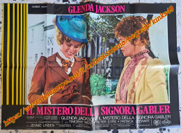 B257> Fotobusta Cinema Film < Il Mistero Della Signora Gabler > 1975 / Glenda Jackson / Timothy West / Peter Eyre - Affiches & Posters