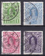 NO007 – NORVEGE - NORWAY - 1911-19 – KING HAAKON VII – SG # 155a/58 USED 12,75 € - Gebraucht