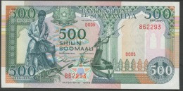 SOMALIA  P36a 500 SHILIN 1989  #D005  Signature 5   UNC. - Somalia