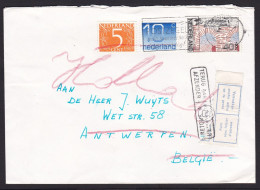 Netherlands: Cover To Belgium, 1972, 3 Stamps, Returned, Small Retour Label & Cancel (minor Damage, See Scan) - Brieven En Documenten