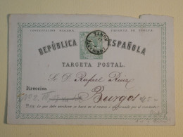 DI 5 ESPANA CARTE ENTIER  1875  A  BURGOS  ++AFF. INTERESSANT++++ - 1850-1931