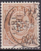 NO005V – NORVEGE - NORWAY – 1882-90 – POST HORN – SG # 75b USED 34 € - Oblitérés