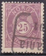 NO005Y – NORVEGE - NORWAY – 1882-90 – POST HORN – SC # 45 USED 28 € - Gebruikt