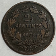 Luxembourg 10 Centimes 1870 (with Point) - Luxembourg