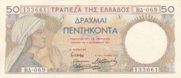 CRBX0316 BILLETE GRECIA 50 DRACMAS 1935 MBC+ - Autres - Europe