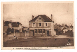 CPA  Environs De Cherbourg EQUEURDREVILLE  Les Postes Et La Rue  Lepoitevin 607 - Equeurdreville