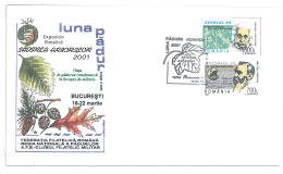 COV 61 - 3017 AFFORESTATION, Romania - Cover - Used - 2001 - Naturaleza