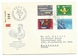 Schweiz Mi-Nr. 668-71 Jahresereignisse 1959 R-FDC - FDC