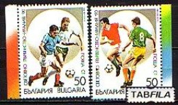 BULGARIA - 1989 - World Cup - Italia'1990 - Mi 3799 / 3800 A -  MNH - 1990 – Italie