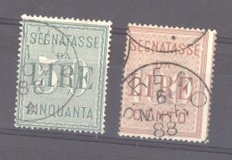 Italie  -  Taxe  :  Yv  20-21  (o) - Postage Due