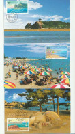 Paysages Du Bord De Mer En Chine .  3 Maximum-cards - Cartes-maximum