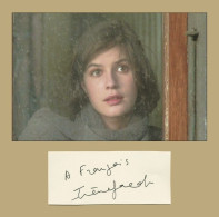 Irene Jacob - French-Swiss Actress - Signed Card + Photo - Paris 90s - COA - Actores Y Comediantes 