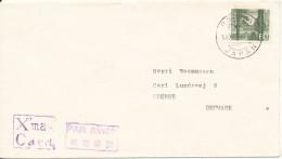 Japan Cover Sent Air Mail To Denmark Single Franked - Luchtpost