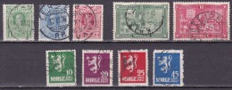 NO009B – NORVEGE - NORWAY – 1911-24 – USED ISSUES – SC # 155-166 CV 19,50 € - Gebraucht