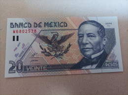Billete De México 20 Pesos, Año 1999, UNC - México