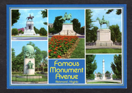 Etats Unis - RICHMOND - Famous Monument Avenue - Multi Vues Des Monuments - Richmond