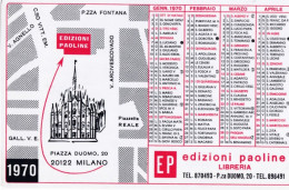 Calendarietto - Edizioni Paoline Libreria - Milano - Anno 1970 - Kleinformat : 1961-70