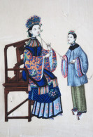 CHINE  Ca. 1900  Peinture Sur Papier De Riz. - Arte Asiatica