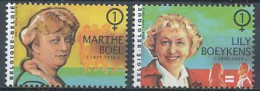 TIMBRE  ZEGEL STAMP  BELGIQUE CONSEIL INTERNATIONAL DES FEMMES 3882-3883  XX - Telegraafzegels [TG]