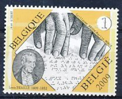 TIMBRE  ZEGEL STAMP  BELGIQUE  LOUIS BRAILLE 3879  XX - Telegraafzegels [TG]