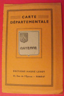 Carte Départementale Mayenne 53. éditions André Lescot. Sd Vers 1950-60 - Cartes Routières