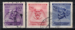 Boheme Et Moravie 1943 Mi 114-6 (Yv 102-4), Obliteré - Used Stamps