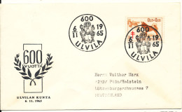 Finland Cover Ulvila 6-11-1965 Special Postmark Sent To Germany - Brieven En Documenten