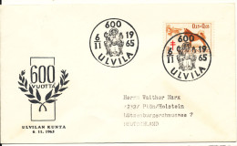 Finland Cover Ulvila 6-11-1965 Special Postmark Sent To Germany - Cartas & Documentos
