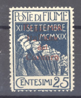 Italie  -  Fiume  :  Yv  123  * - Fiume